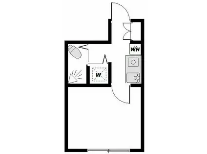 コンフォート東十条(1K/4階)の間取り写真