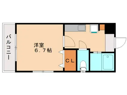 ローレルハイツ30(1K/3階)の間取り写真