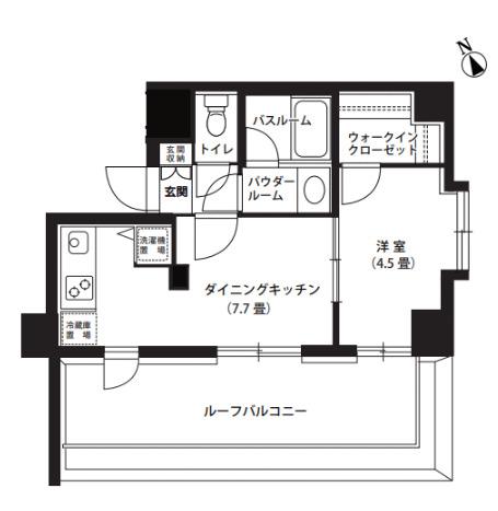 ライオンズプラザ大森(1DK/8階)の間取り写真