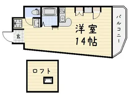 サンシティ日明(ワンルーム/7階)の間取り写真