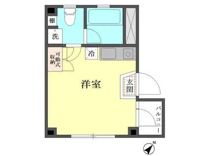 ヴィラ・アゼリア(ワンルーム/3階)の間取り写真