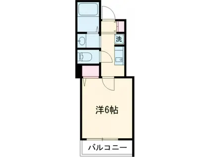 MARK DUO豊岡I(1K/2階)の間取り写真