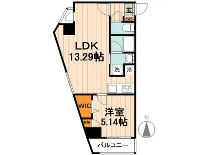 グレースヒル(1LDK/3階)の間取り写真