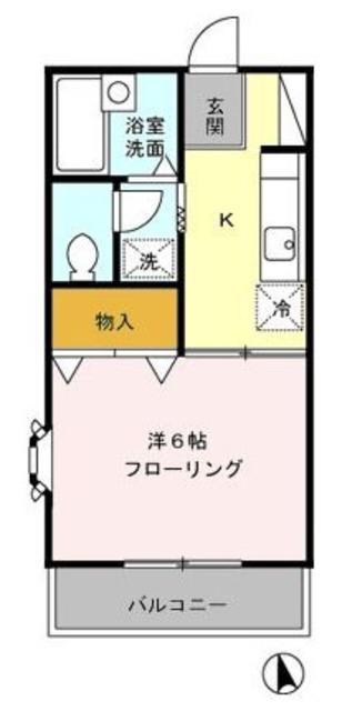 パナックス(1K/1階)の間取り写真