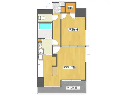 OZAREA葛西I(1LDK/4階)の間取り写真