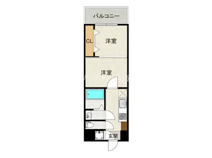 ORIENT BLD NO.88 マリナゲートサンズ(2K/3階)の間取り写真