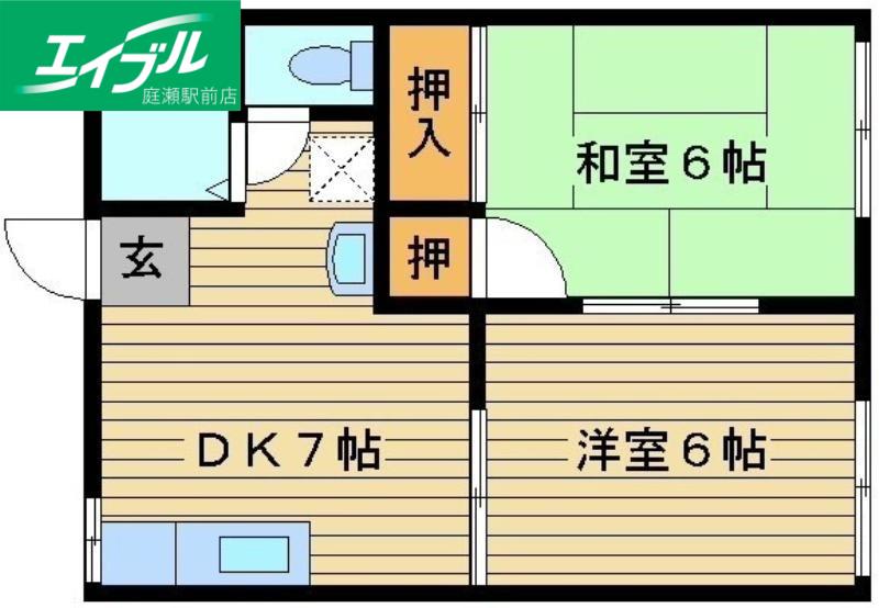 サンコープ(2DK/2階)の間取り写真