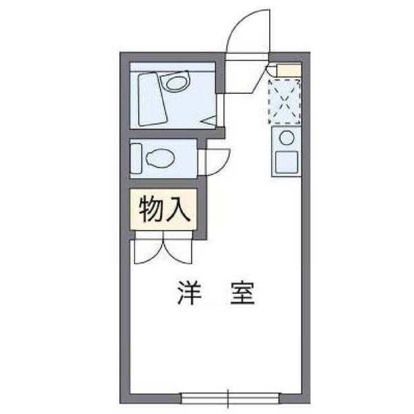 M ONE COURT 鹿子(ワンルーム/1階)の間取り写真
