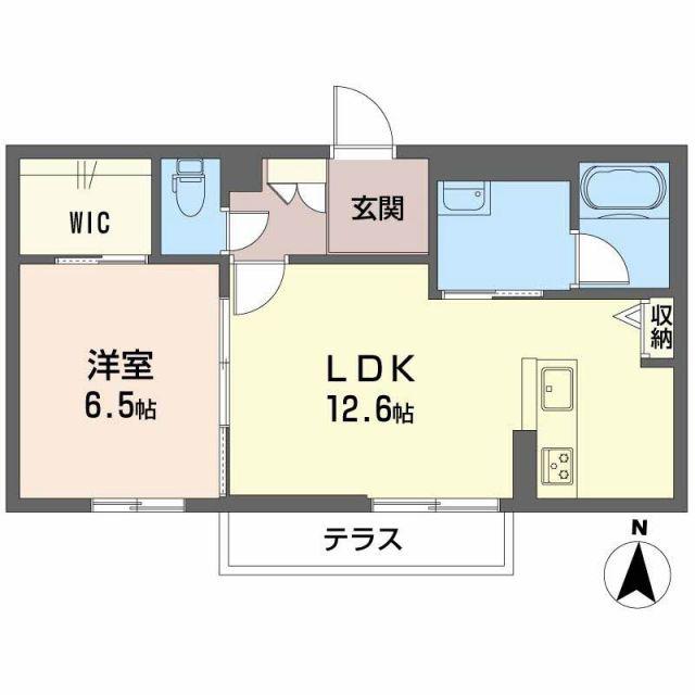シャーメゾン英和(1LDK/1階)の間取り写真