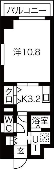 音羽壱番館SAKAE(1K/4階)の間取り写真