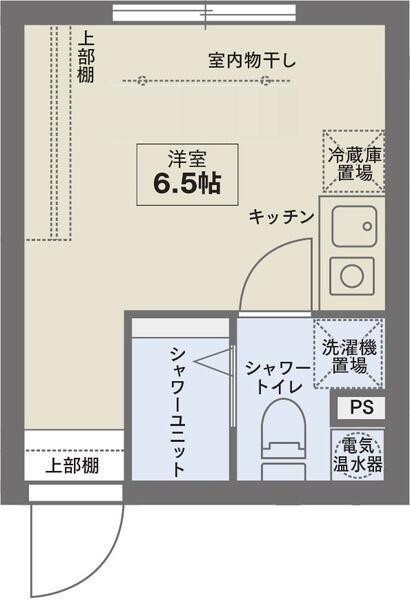 COCOFLAT笹塚III(ワンルーム/4階)の間取り写真