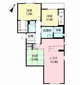 TOKIWA(3LDK/1階)の間取り写真
