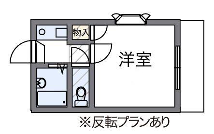 Eースペース手城(1K/2階)の間取り写真