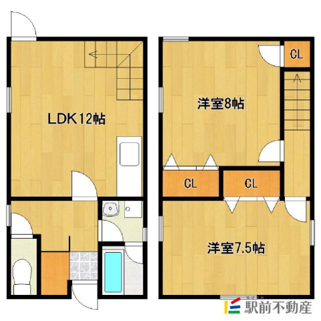 IVY-LEAGUE C(2LDK/1階)の間取り写真