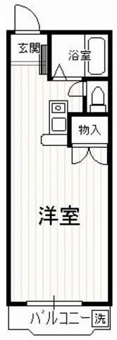 セイコーガーデンふじみ野(ワンルーム/1階)の間取り写真