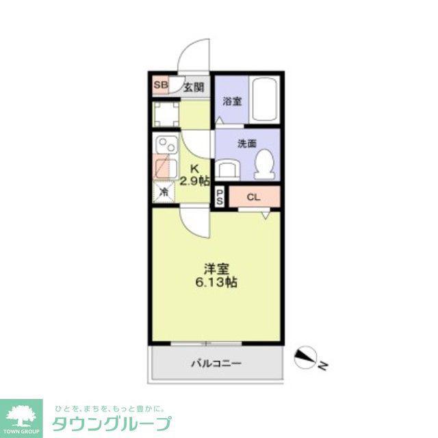 MIAM幕張(1K/3階)の間取り写真