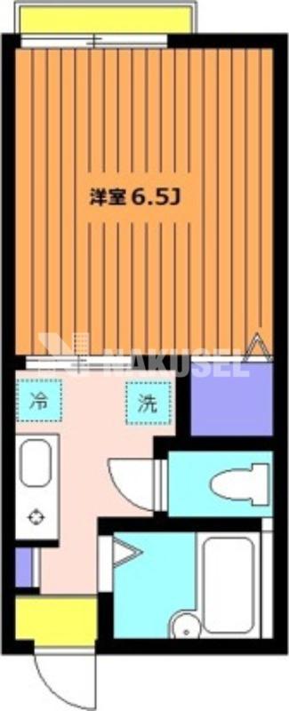 デュエットA棟(1K/1階)の間取り写真