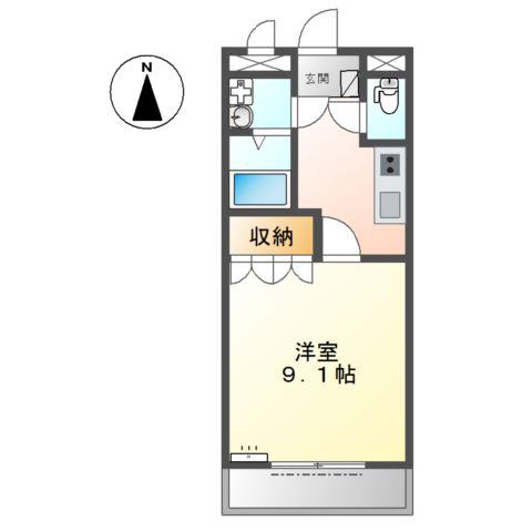 ETERNAL(1K/1階)の間取り写真