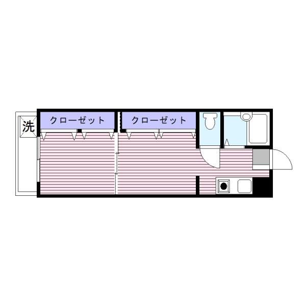 正太駒込マンション(1DK/4階)の間取り写真