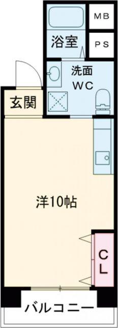 サンステージ神戸大倉山(1K/6階)の間取り写真
