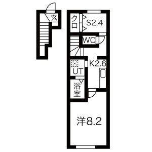 EL ALIVIO E (1SK/2階)の間取り写真