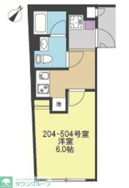 SOL LEVANTE YOKOHAMA(1K/5階)の間取り写真
