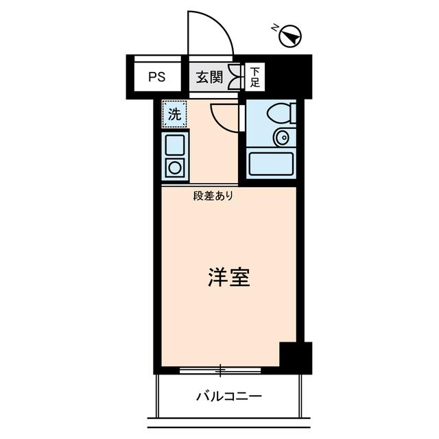 伊勢佐木町ダイカンプラザCITYII(ワンルーム/10階)の間取り写真