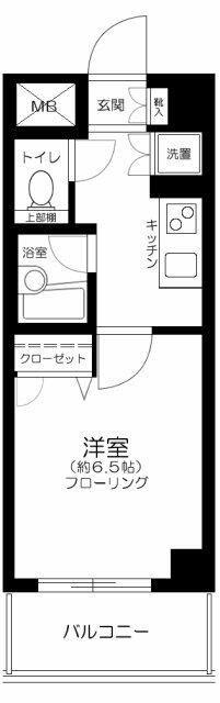 レベント高円寺(1K/2階)の間取り写真