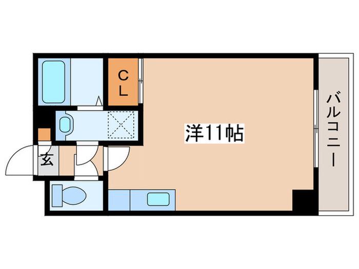 セントポーリア カルーア(ワンルーム/7階)の間取り写真
