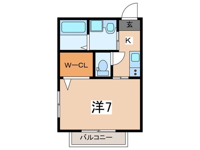 イゾラ寿町(1K/3階)の間取り写真