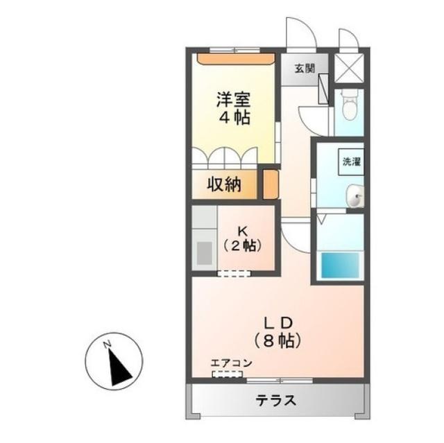 LA・LUCE(1LDK/1階)の間取り写真