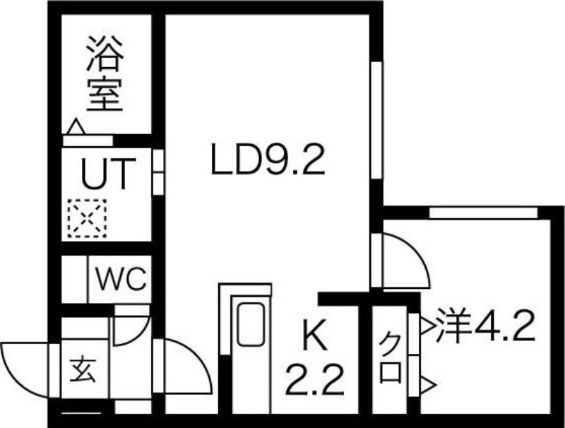 EMPRESS中島公園(1LDK/3階)の間取り写真