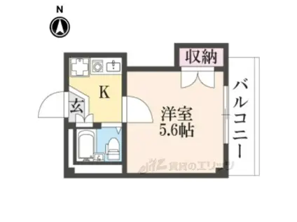 レオパレス光善寺第2(1K/2階)の間取り写真