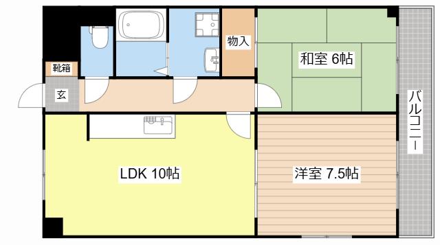 NASU23(2LDK/4階)の間取り写真