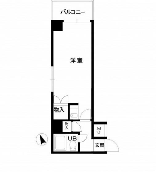 ワイアンドワイ宝町ビル(ワンルーム/3階)の間取り写真