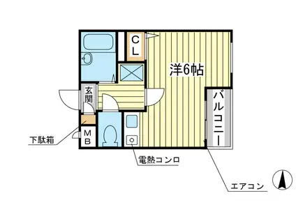 ラ・セーヌマンション(ワンルーム/3階)の間取り写真