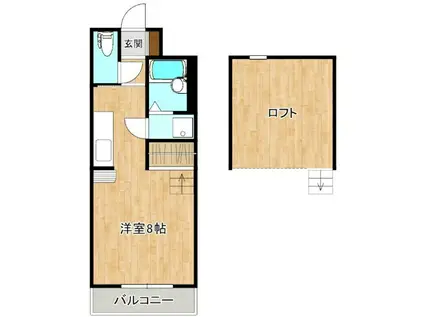 SHANT北野(ワンルーム/1階)の間取り写真