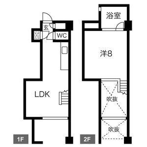 クレイタスパークIV(1LDK/1階)の間取り写真