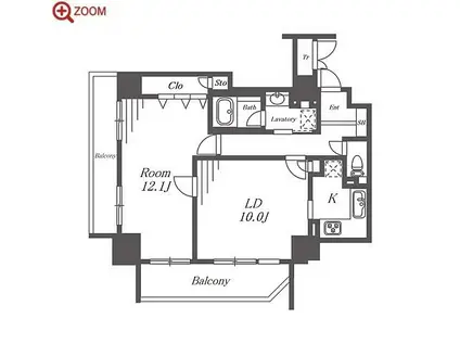 ザ・センチュリーステイツ(2LDK/9階)の間取り写真