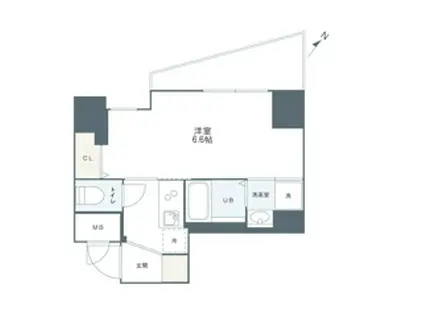 グルーブ神戸元町アリア(1K/10階)の間取り写真