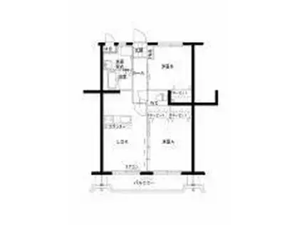 グリーン デイ(2LDK/2階)の間取り写真