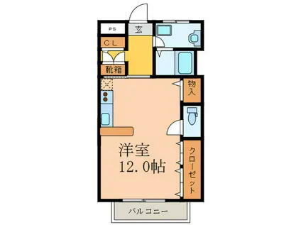 西駅前吉田マンション(ワンルーム/3階)の間取り写真