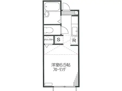 メゾンフォレ(1K/2階)の間取り写真