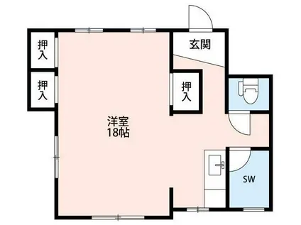 VINTAGE BASE(1K/1階)の間取り写真