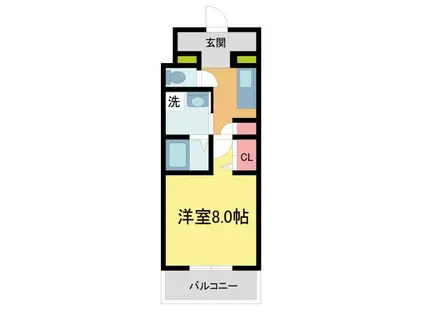 ロジュマンヴェール御影1(1K/1階)の間取り写真