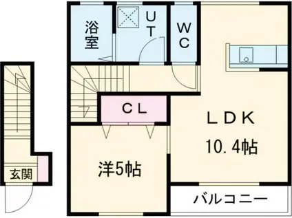 ひえいる館(1LDK/2階)の間取り写真