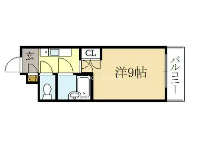 みやぎビル(1K/4階)の間取り写真