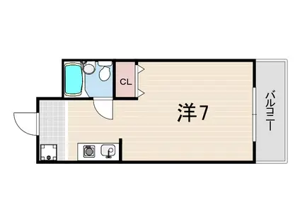 サウザンド15(ワンルーム/3階)の間取り写真
