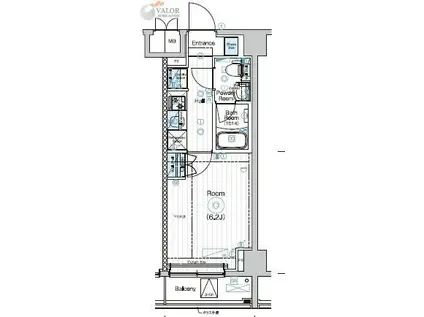 南太田プロジェクト(1K/3階)の間取り写真