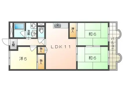 ルミエール(3LDK/2階)の間取り写真